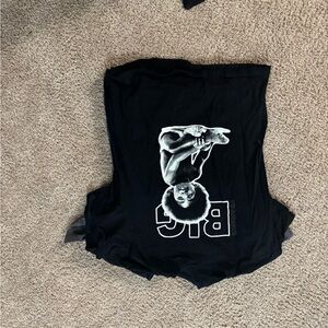 Black Graphic T-Shirt with Bold Print